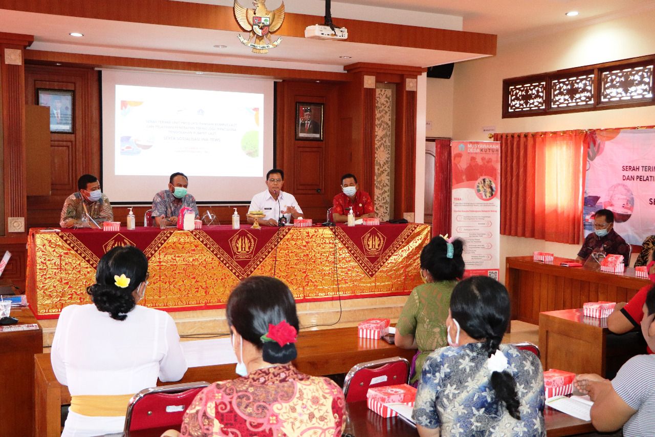 podiumnews.com-Badung Terima Hibah Unit Proses Produksi Pangan Rumput Laut dari BPPT